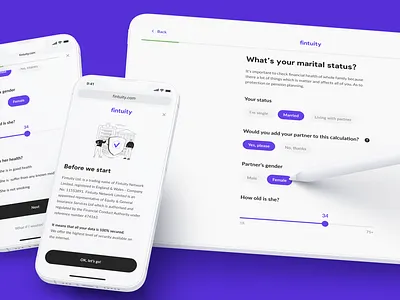Fintuity Virtual Advisor 2020 design figma ui ux
