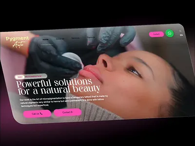 Beauty home art direction beauty desktop digital feminine mobile skincare web design website