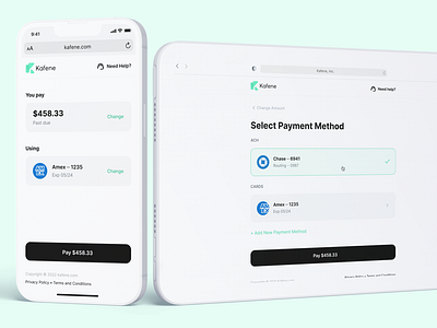 Kafene 2022 app design figma fintech ui ux