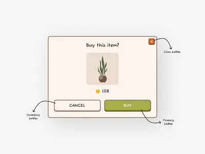 Confirmation Pop Up Game app clean confirmation cozy design desktop dialog game game design illustration minimalist mobile game modal popup product design ui ux