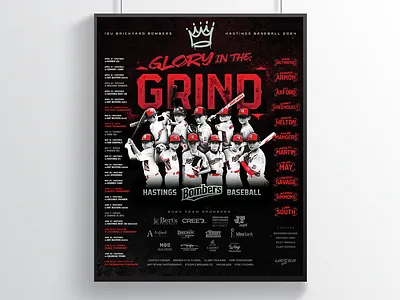 2024 Team Poster baseball poster print sports