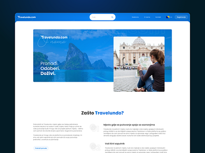 Travelundo travel service - about us page UI abou us booking dailyui dailyuichallenge design subpage travel travelundo ui ux