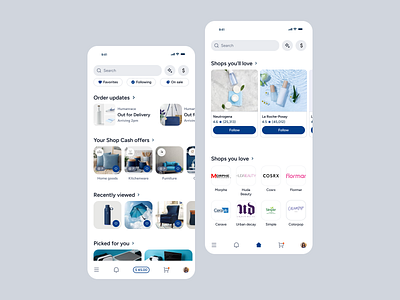 Online Marketplace Mobile App Design @ Flagship app design ecommerce figma mobile mobile app online shopping shopping ui uiux ux