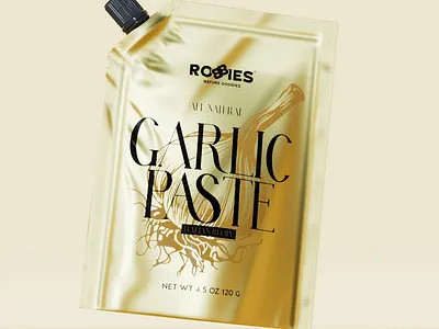 Doy Pouch Packaging Design and 3D Visualization 3d branding cinema 4d design doy pack doy pouch foil food garlic paste packaging redshift sleek visualization