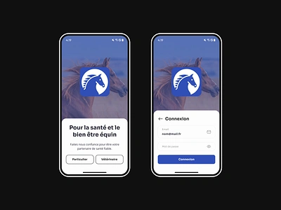 EquiCare - Mobile App Design for Equine Healthcare app mobile ui veterinary