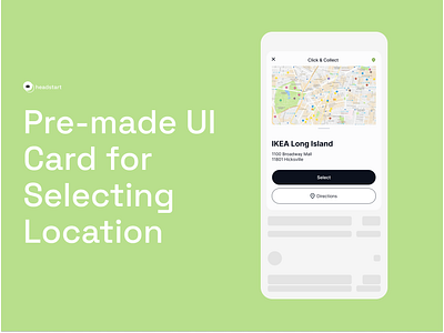 UI Card for Location Selection app design ecommerce ecommerce app ecommerce website figma mobile app ui ui cards ui design ui kit uiux ux ux design web design