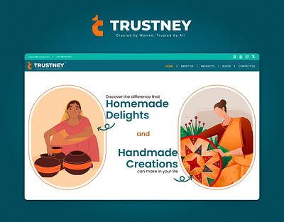 Trustney adobe xd figma green color website ui ui design ux design visual design website design website landing page wordpress design