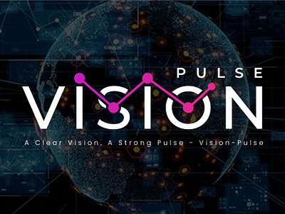 VISION PULSE - Logo Design artificial logo logo logo design minimall logo modren logo technical technical logo technology logo trendy logo unique logo vision logo vision pulse logo wardmark logo