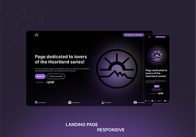 Landing page responsive - Heartland design designe landing page mobile tablet ux webdesign