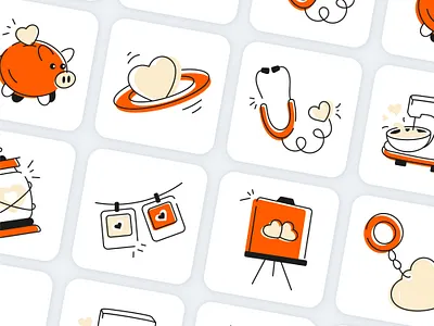 Cute Icon Illustration | Practice board icon digital icon fun icon icon icon art icon design icon illustration icon in bulk icon pack iconinc illustration love icon love ring minimal icon mixer icon piggy bank simple icon stethoscope icon ui icon unique icon design