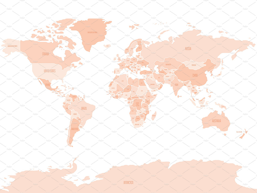 Simplified Smooth Border World Map By Petr Polák On Dribbble