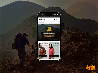 REI UI + UX E-Commerce Study app e commerce ecommerce hiking mobile mobile app new and noteworthy outdoors ui user interface design ux
