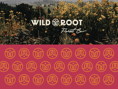 Wild Root Floral Company - Primary Logo + Brand Pattern brand pattern floral company floral company logo florist florist logo flower brand pattern flower logo logo design outdoor outdoor brand outdoor brand logo outdoor company outdoor company logo