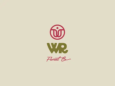 Wild Root Floral Company - Secondary Logo Variation brand identity branding floral company logo floral logo florist logo logo design outdoor brand outdoor brand logo outdoor company outdoor company logo outdoor logo secondary logo