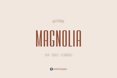 Magnolia - Elegant Display Font easy to read font design outstanding font type unique font кириллица