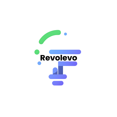 REVOLEVO, Logo Design Concept For a Tech Company 3d branding graphic design logo