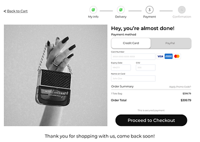Credit Card Checkout Page checkout dailyui dailyui002 design page task ui ux