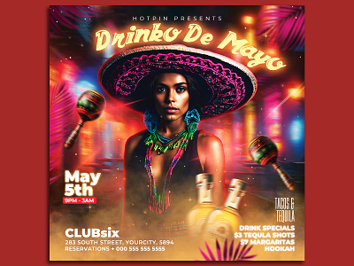 Cinco de Mayo Flyer Template summer flyer