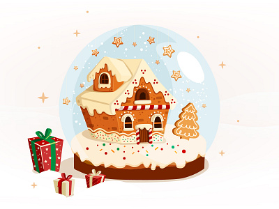 Christmas Illustration card christmas graphic design holiday illustration new year