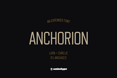 Anchorion - Display Font font design modern type type кириллица