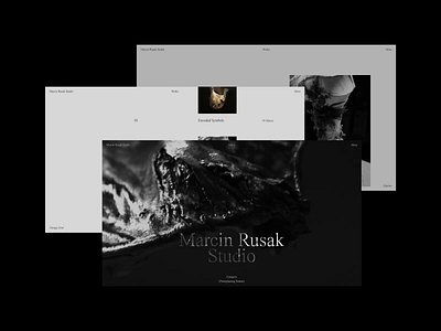 Marcin Rusak Studio Concept animation design gorbunov ivan ivngbv promo studio typography ui ux video web website