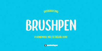Brushpen - Eroded Fun Font cartoon childbook chunky font creative font cute font