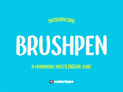 Brushpen - Eroded Fun Font cartoon childbook chunky font creative font cute font