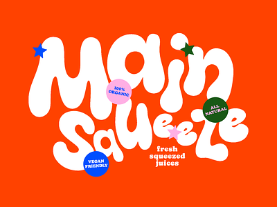 Main Squeeze Rebrand branding design graphic design logo typography vector