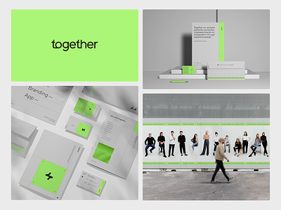 Together Agency green 💚 branding branding design graphic design green logo photo shoot workers