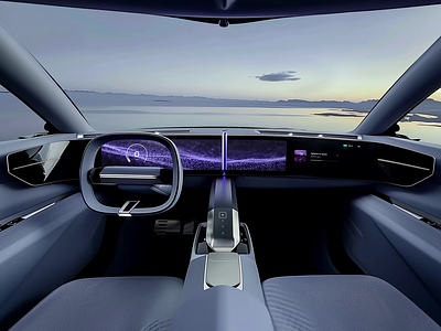 Hyper dashboard screen hmi render CG AI animation digital EV car 3d ai animation car cg cgi concept design digital display ev future hmi hyper interior mobility motion render ui ux