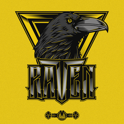 Logo Design for Raven branding logo vector