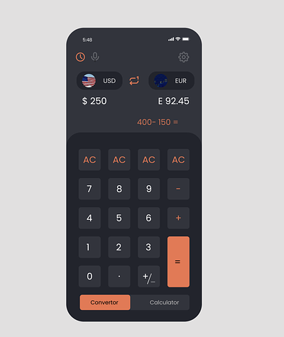 Calculator - Daily UI #004 app appdesign calculator calculatorapp dailyui logo ui ux website