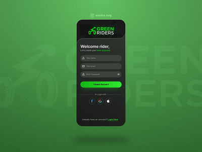 90-Day UI Design Challenge: Day 4 app design branding design design challenge green log in resigter sign in sign up ui ui design ui designer ui inspiration ui trends uiux user interface design