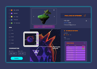 Cyber dog Metaverse Land branding design figma illustration landing page ui ui ux we website design