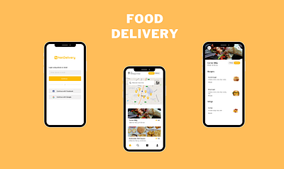 Food Delivery app branding figma food delivery illustration landing page mobile app ui ui ux ux design