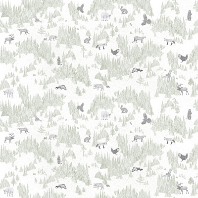 Winter Woodland Whispers animal silhouette pattern cozy winter design elegant natural wallpaper enchanted forest background forest fauna graphic minimalist animal design nature themed artwork neutral color textile nordic forest illustration outdoor inspired pattern rustic cabin decor scandinavian wildlife print seamless nature design serene wildlife scene snowy landscape wallpaper subdued tones fabric tranquil woods wallpaper wildlife vector art winter forest pattern woodland animals illustration