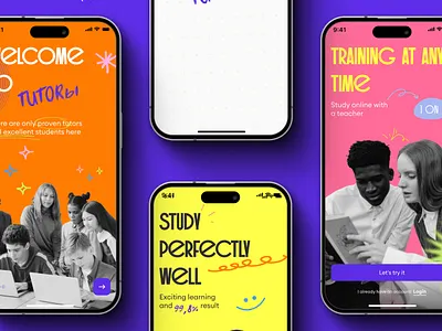 Tutorы | study App app design figma student study style tutor ui