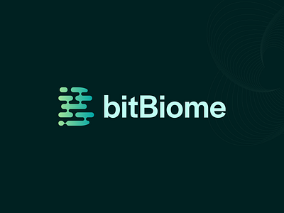 bitBiome Logo biotech brand branding future graphic design logo logo design science
