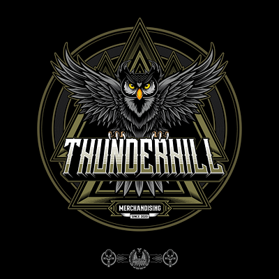 Logo Design for Thunderhill branding logo vector