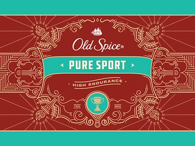 Pure Sport design filigree graphic design illustration label logo monoline packaging print typography