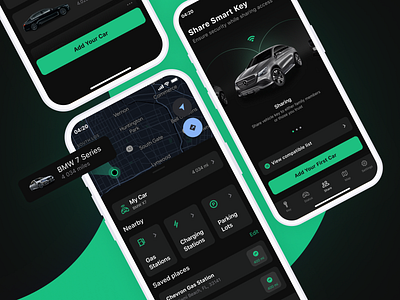 UI Car Management App app car design ios app mobile design product design ui ux uxui