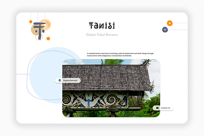 Tanisi - Global Tribal Retreats branding retreat ui uidesign webpage website design wellness retreat