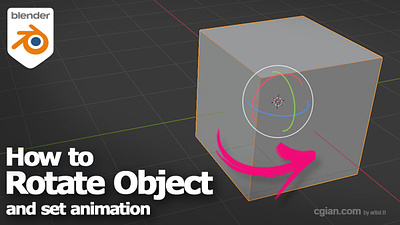 How to rotate object in Blender 3d 3d modeling b3d blender cgian tutorial