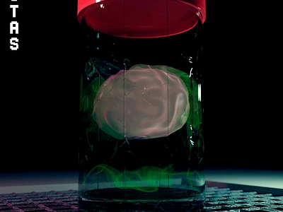 brains in a jar 3d design graphic design model models