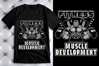 FITNESS T-SHIRT DESIGN design designer fitness fitness shirt graphic design graphic designer gym gym t shirt design tshirt workout t shirt design