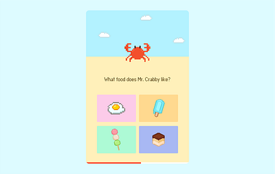 Pixel Quiz Game UI Concept