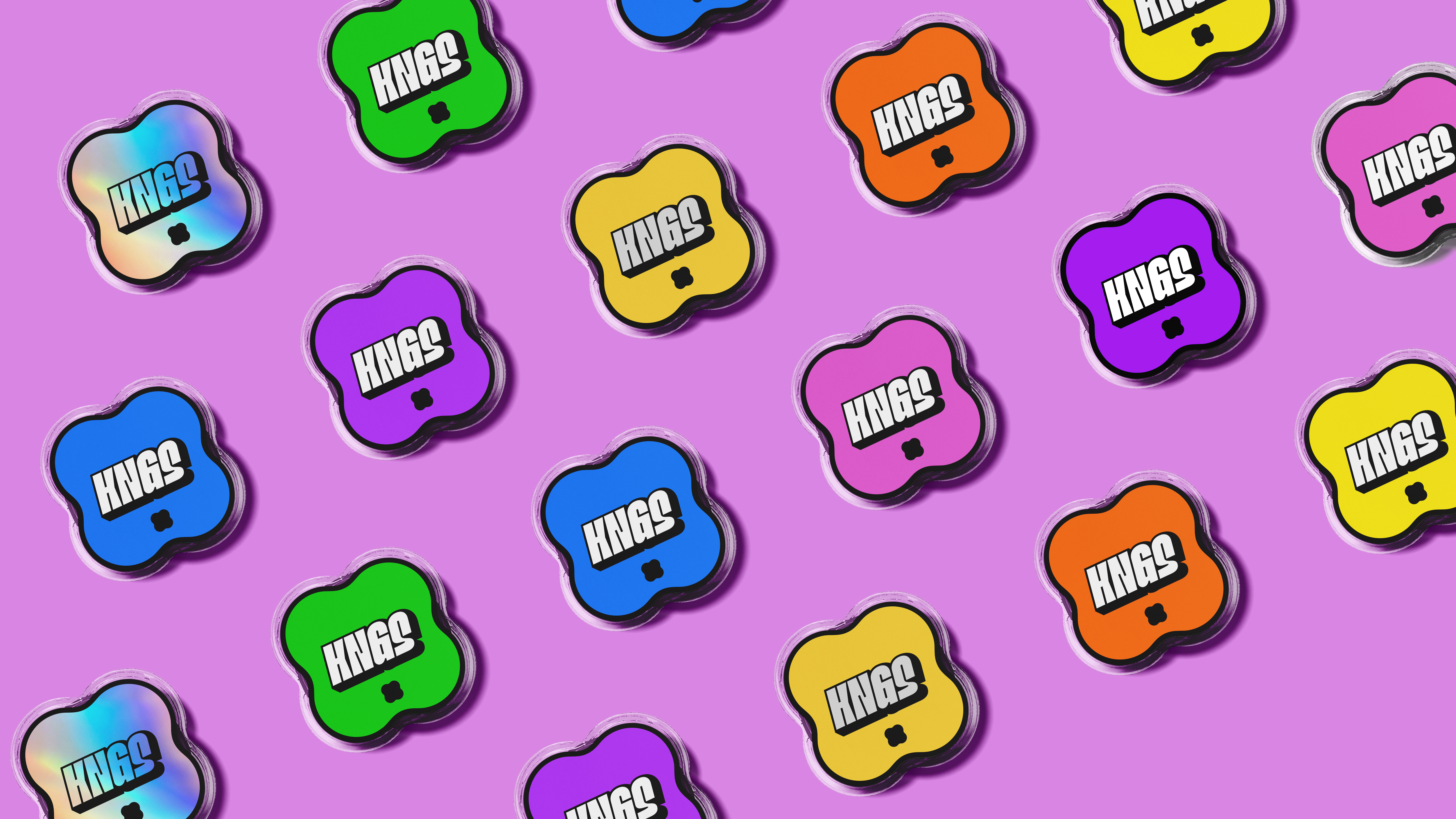 KNGS Herb Grinder branding graphic design grinder herb herb grinder kngs label logo logotype weed