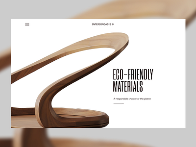 Interior Oasis Furniture website design furniture landingpage ui web design webui