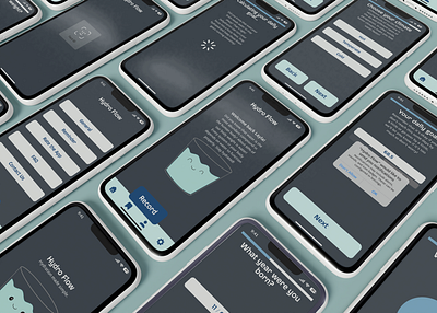 Hydro Flow Wellness App app graphic design ui ux wellness