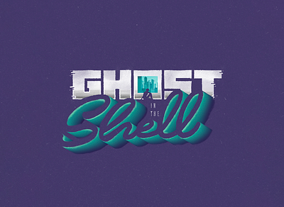 Ghost in the Shell branding design ghostintheshell graphic design il illustration logo typography